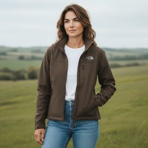 The North Face Women’s Windwall Fleece Jacket - Brown - Size S
